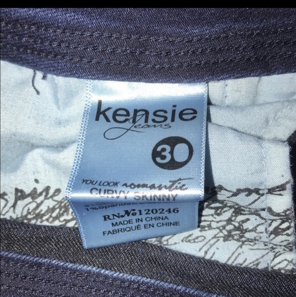 Kensie Curvy Skinny Jeans Sz 30 - Picture 4 of 5